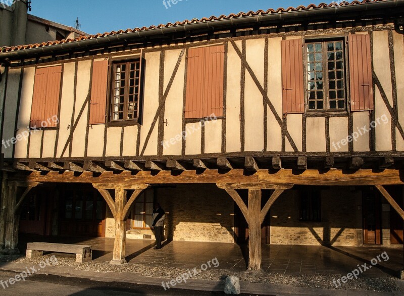 France Mirepoix Arcades Timbered House Free Photos