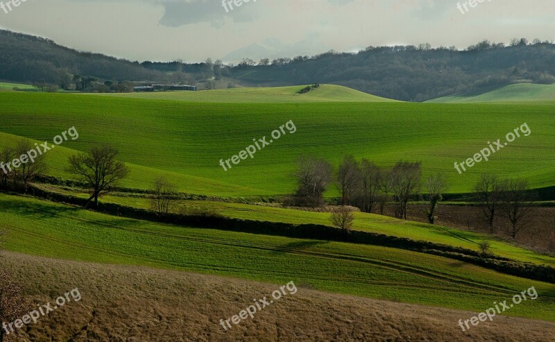 France Lala Hills Fields Prairie