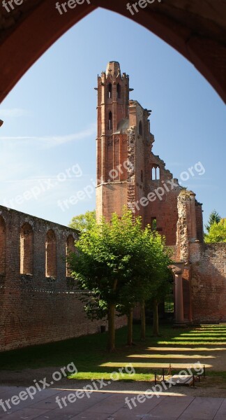 Ruin Monastery Limburg Palatinate Forest Middle Ages