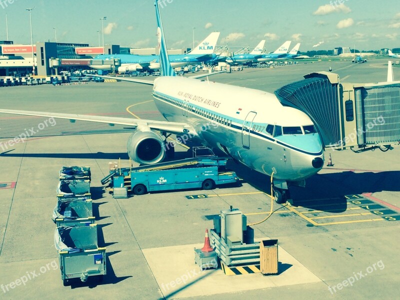 Aircraft Airport Schiphol Free Photos