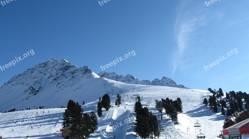 Ski Runway Winter Skiing Snow