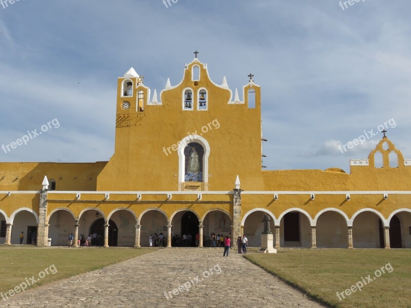 Izamal Virgin Magic Town Yucatan Free Photos