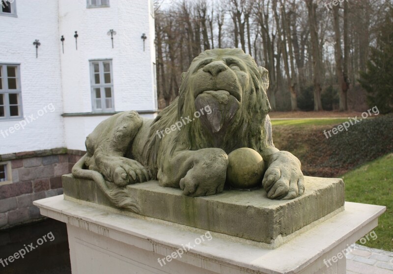 Sculpture Lion Stone Lion Statue Figure