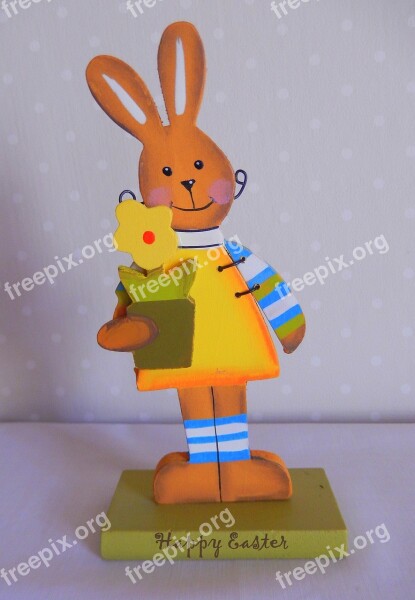 Easter Easter Bunny Holzfigur Easter Decor Happy Easter