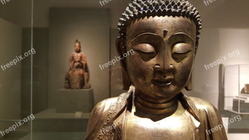 Buddha Head Meditation Chinese Museum Free Photos