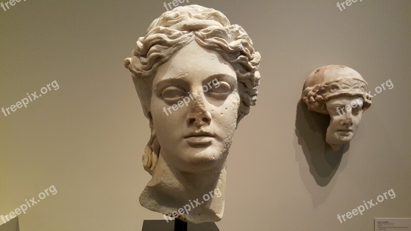 Art Greek Art Goddess Head Antique