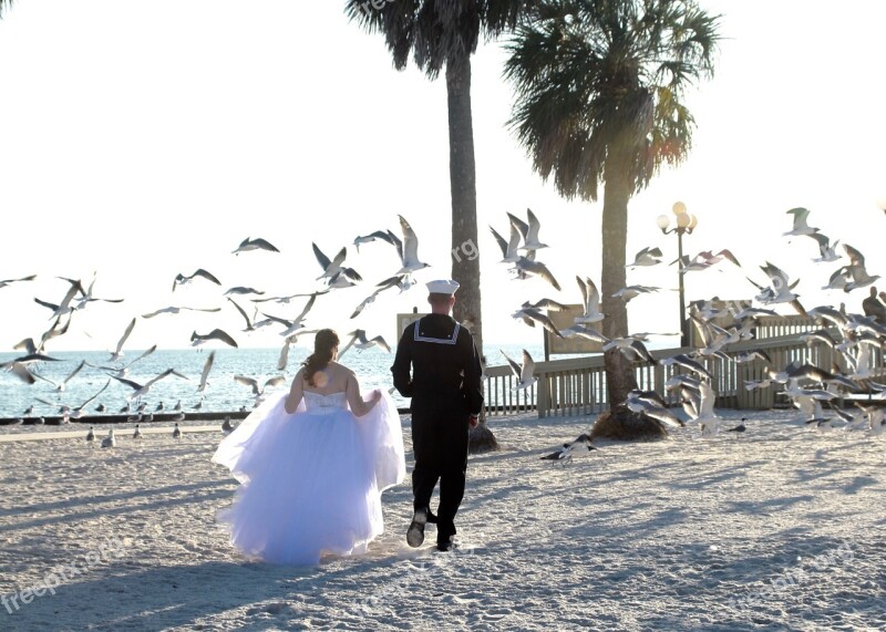 Wedding Beach Run Beach Wedding Bride