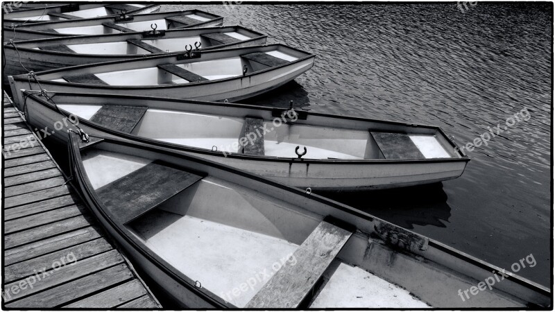 Rowboat Boat Lake Park Water