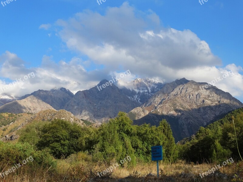 Shymkent Mountains Landscape Kazakhstan Free Photos