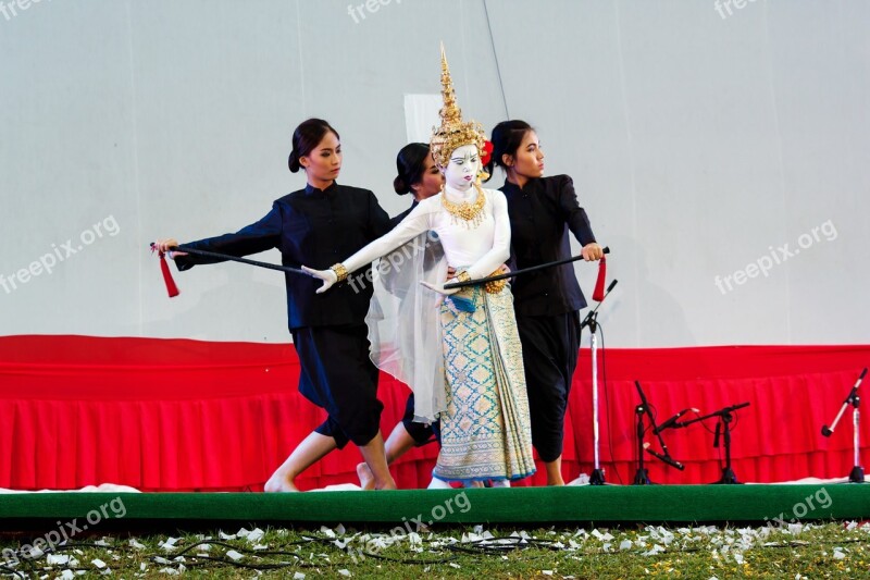 Dance Theater People Thailand Culture Acting Ram Kian Art