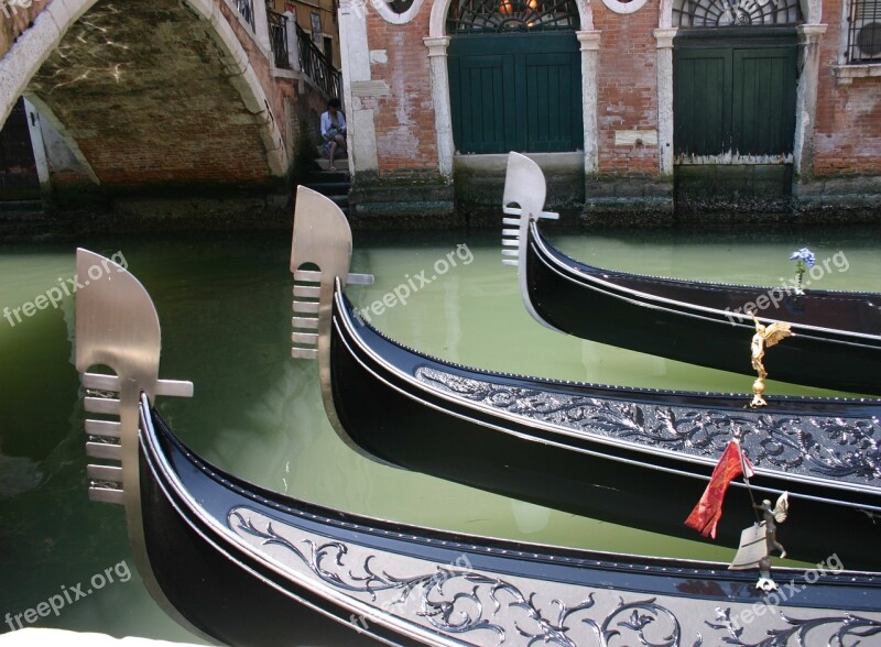 Gondolas Venice Italy Vacations Venezia