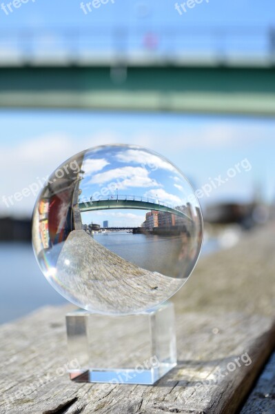 Mirrored Ball Water Weser Bremen