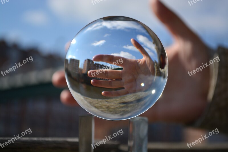 Hand Bremen Ball Glass Ball Ball Photo