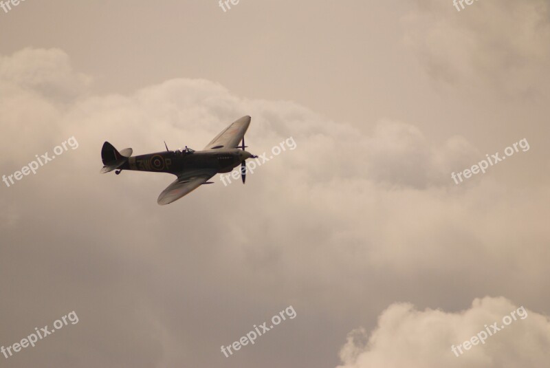 Spitfire Airplane Aircraft Military Historic