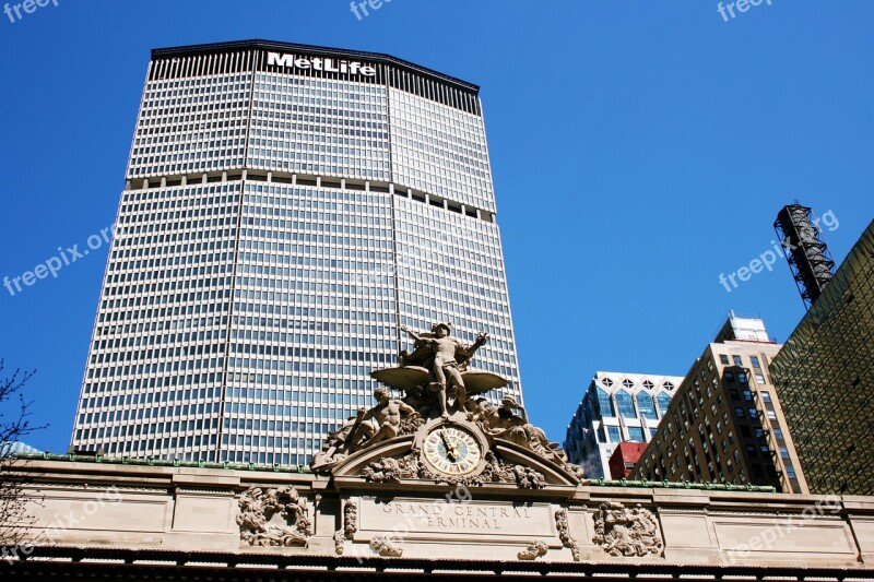 Met Life Building Nyc Grand Central Station New York Big Apple