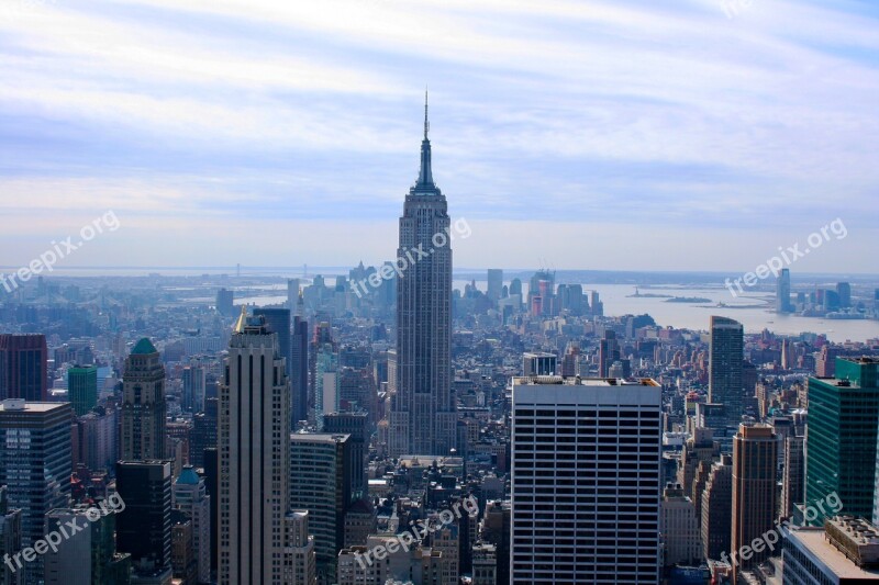 Empire State Building New York Skyscraper Nyc Manhattan