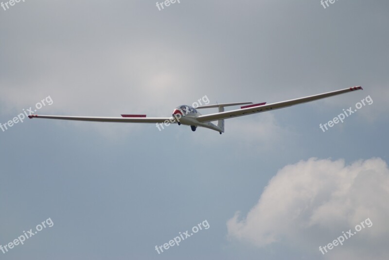 Glider Landing Aircraft Aviation Fly