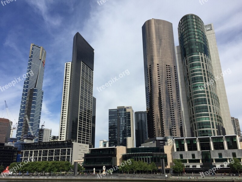 City Melbourne Melbourne City Australia Melbourne Skyline