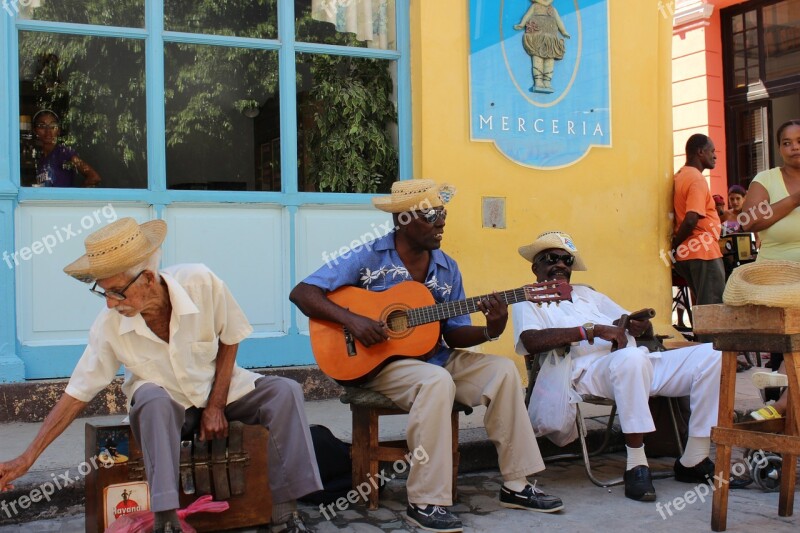 Havana Cuba Music Band Men