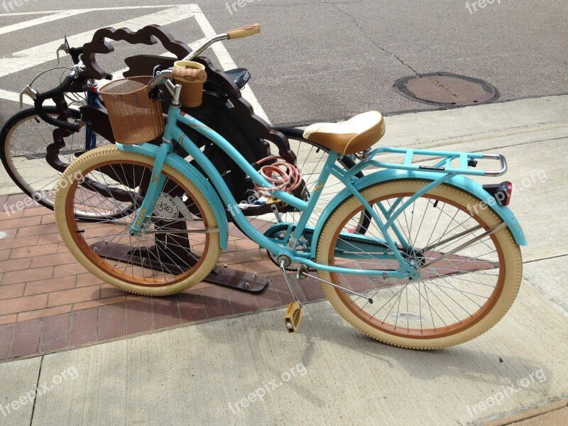 Bike Blue Bicycle Cycle Cyclist