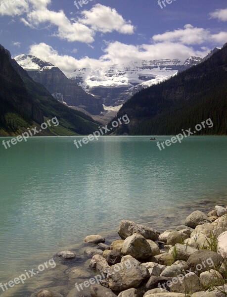 Lake Louise Lake Canada Nature Mountain