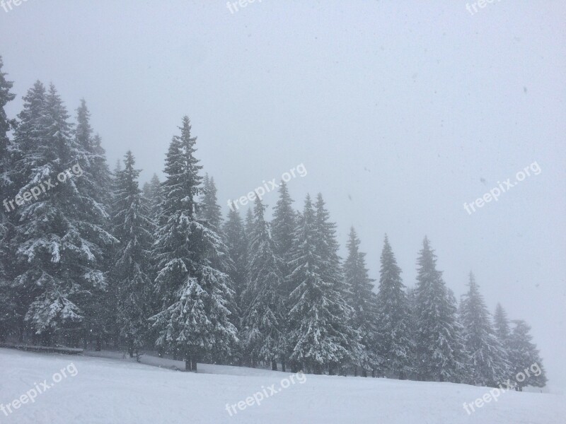 Landscape Winter Snow Sky Mountain