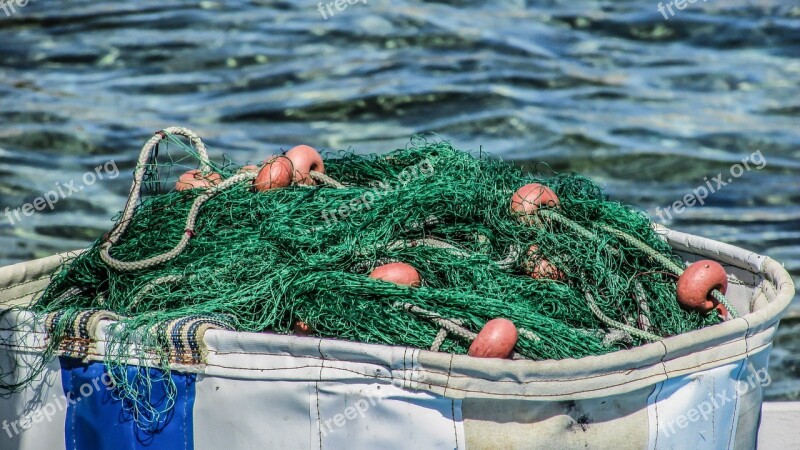 Nets Fishing Green Equipment Cyprus