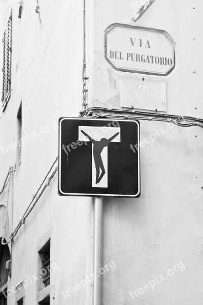 Firenze Italy Black White Europe Fiore