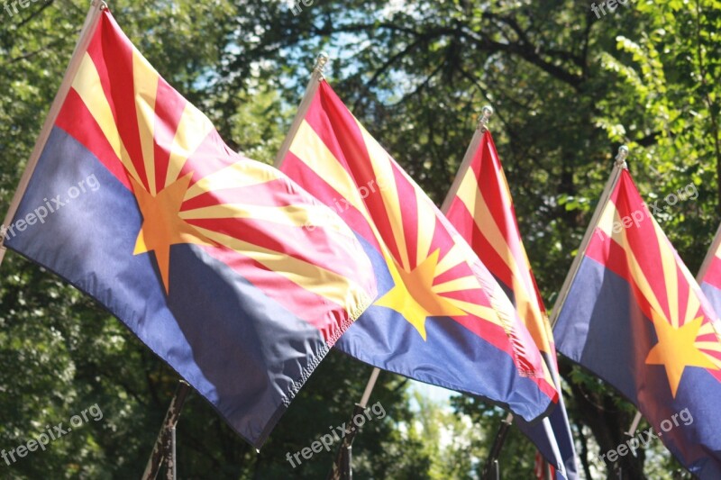 Flag Arizona State Phoenix Red