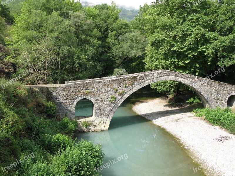 Bridge Greece Epirus Landmark Zagori