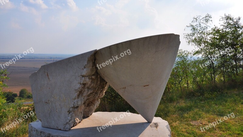 Stone Sculpture The Mountain Is A Symbol Of Statue Park The Face Of The Region Nature