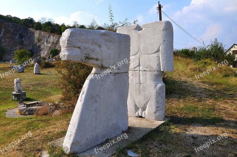 Stone Sculpture The Mountain Is A Symbol Of Statue Park The Face Of The Region Nature