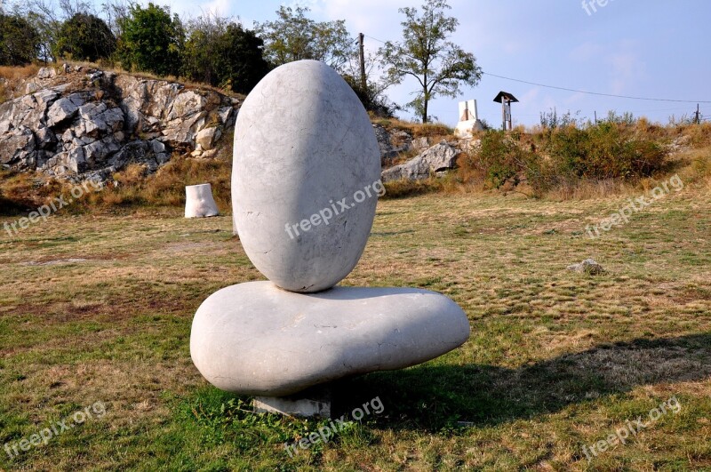 Stone Sculpture The Mountain Is A Symbol Of Statue Park The Face Of The Region Nature