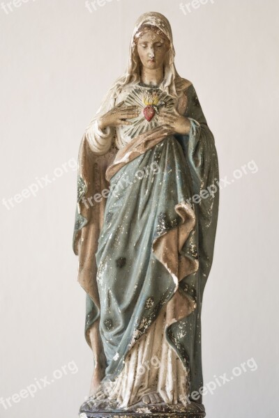 Sacred Heart Maria Religion Christianity Faith