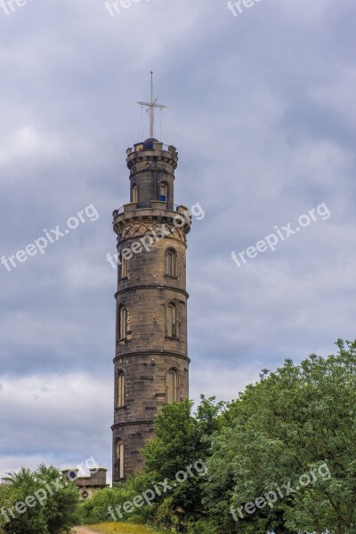 The Nelson Monument Edinburgh Nelson Scotland Architecture