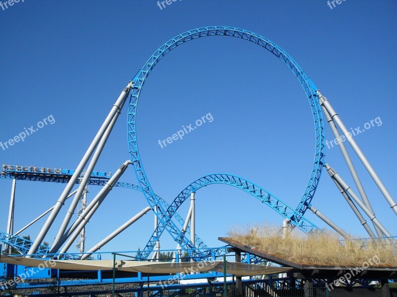 Attraction Park Loop Coaster Amusement Park