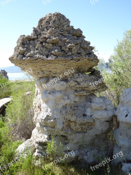 Monolake Lake Stone Saline Soda Education