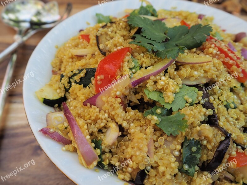 Salad Quinoa Salad Quinoa Vegetable Parsley