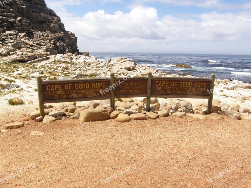 South Africa Cape Of Good Hope Shield Coast Cape