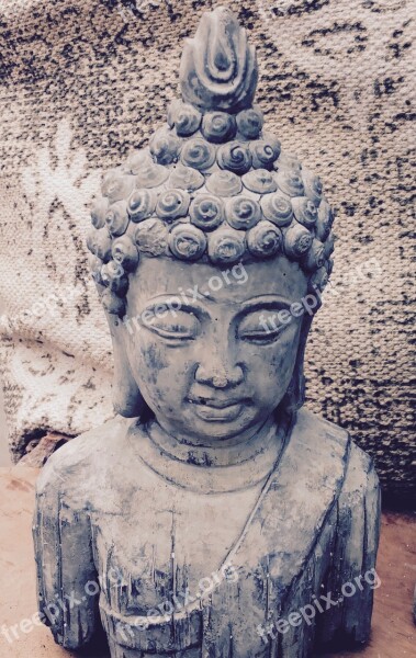 Buddha Buddhism Figure Goddess Weathered