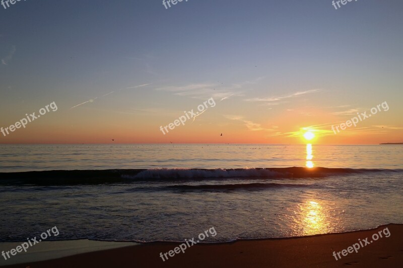 Portimão Algarve Portugal Sunset Landscape