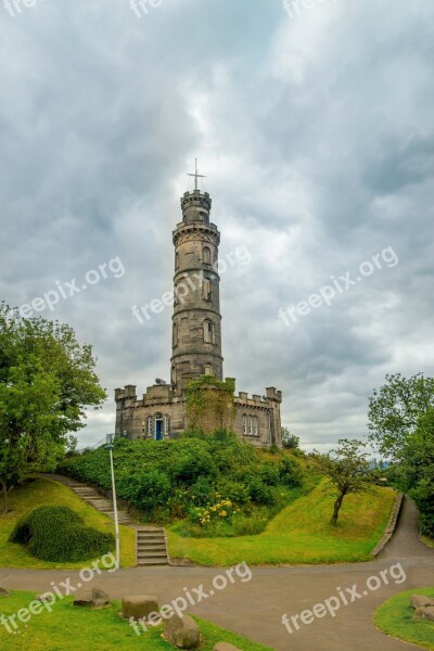 The Nelson Monument Edinburgh Nelson Scotland Architecture