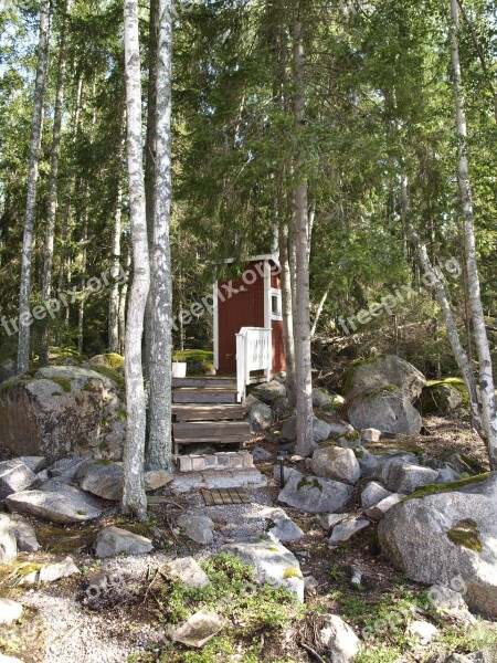 Outhouse Summer Norrland Toilet Sweden