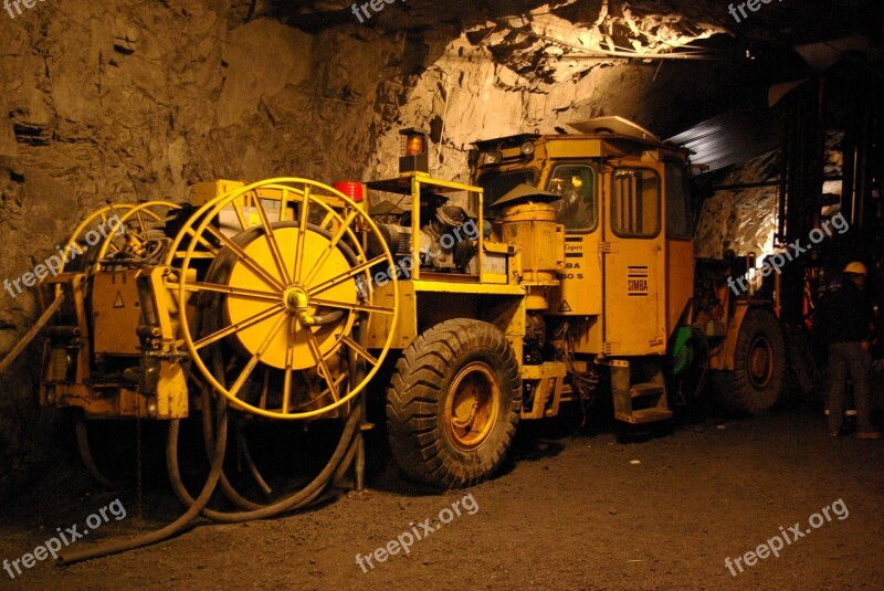 Tractor Machines Mine Underground Free Photos