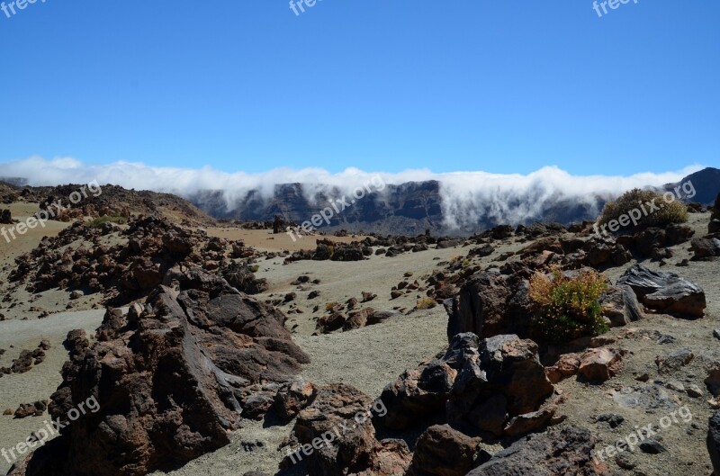 Clouds Mountains Sky Landscape Fog