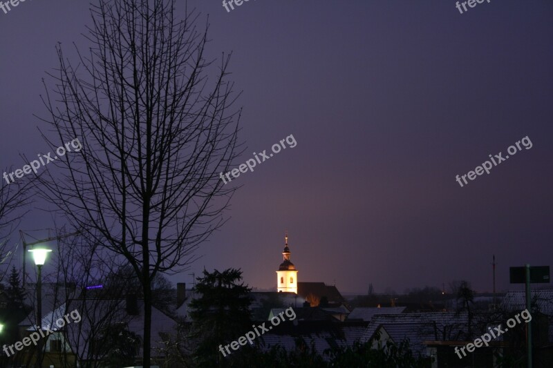 Estenfeld Würzburg Evening Long Exposure Night