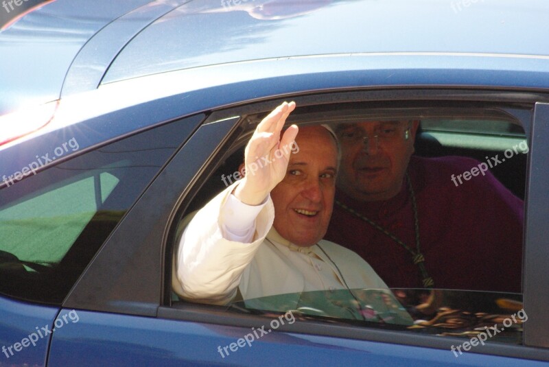 Pope Francis Cagliari Vatican Auto