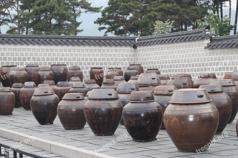 Jar Gyeongbok Palace Korea Culture Traditional Forbidden City