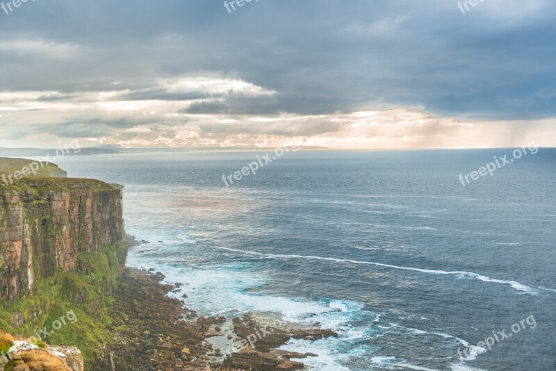 North Scotland In The North Scotland Sky Romantic Rock