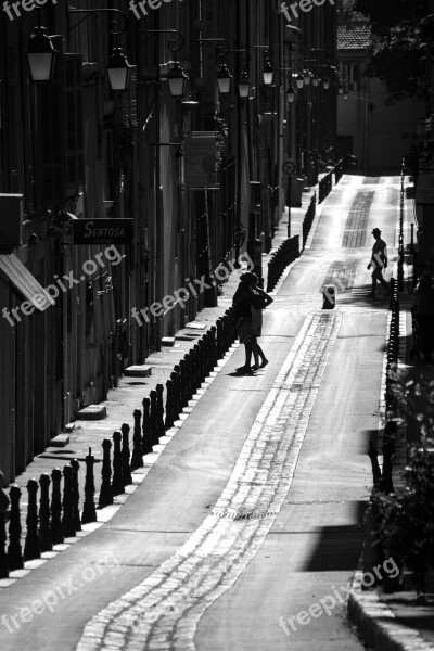 Aix-en-provence Evening Light Shadow Black And White Free Photos